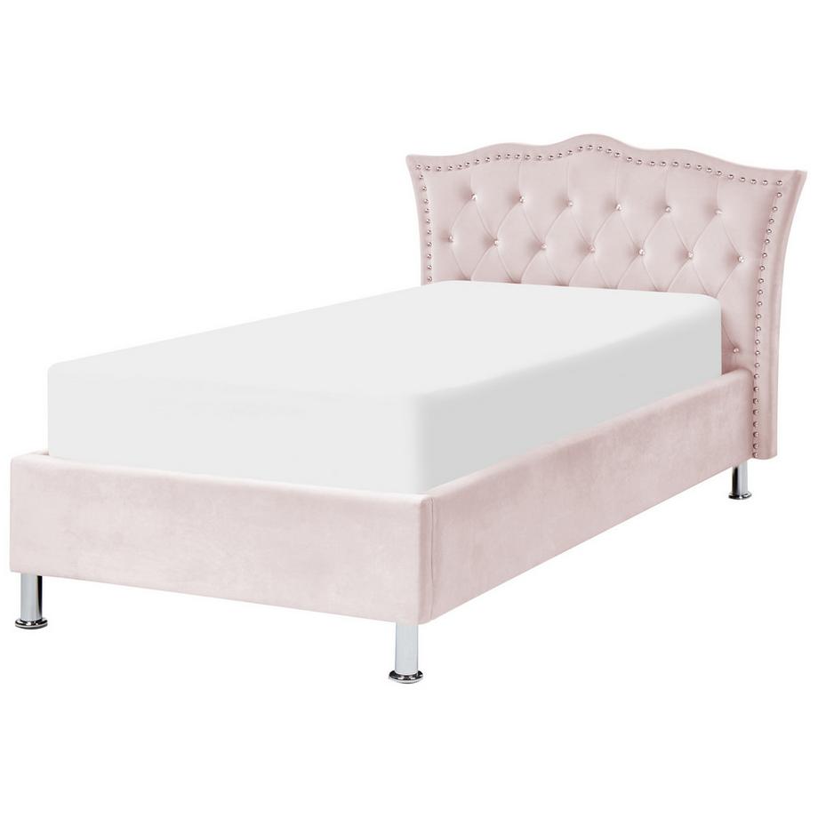 Beliani Lit ottoman en Velours Glamour METZ  