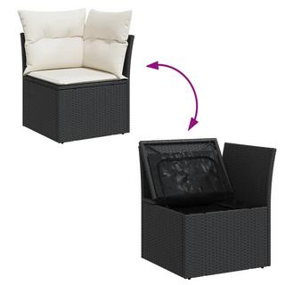 VidaXL set divano da giardino Polirattan  