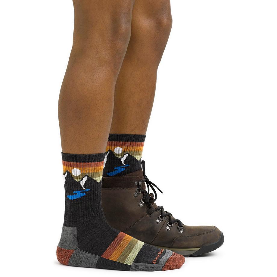 Darn Tough Vermont  Calze Uomo Micro Crew Leggere in Lana per Escursionismo 