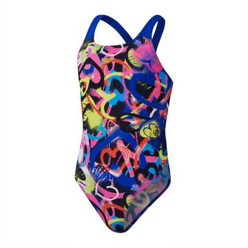 costume da bagno 1 pezzo per bambina  digital allover powerback