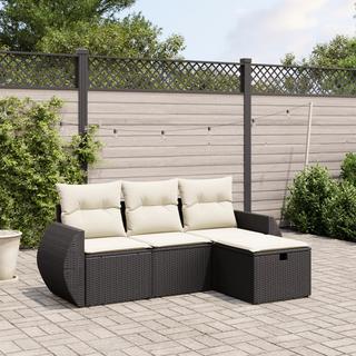 VidaXL Ensemble de canapés de jardin rotin synthétique  