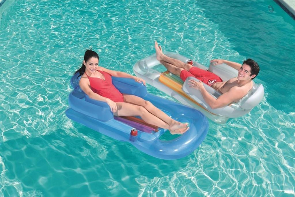 Bestway  Bestway 43028 galleggiante da piscina e da spiaggia Blu Vinile Sedia a sdraio galleggiante 