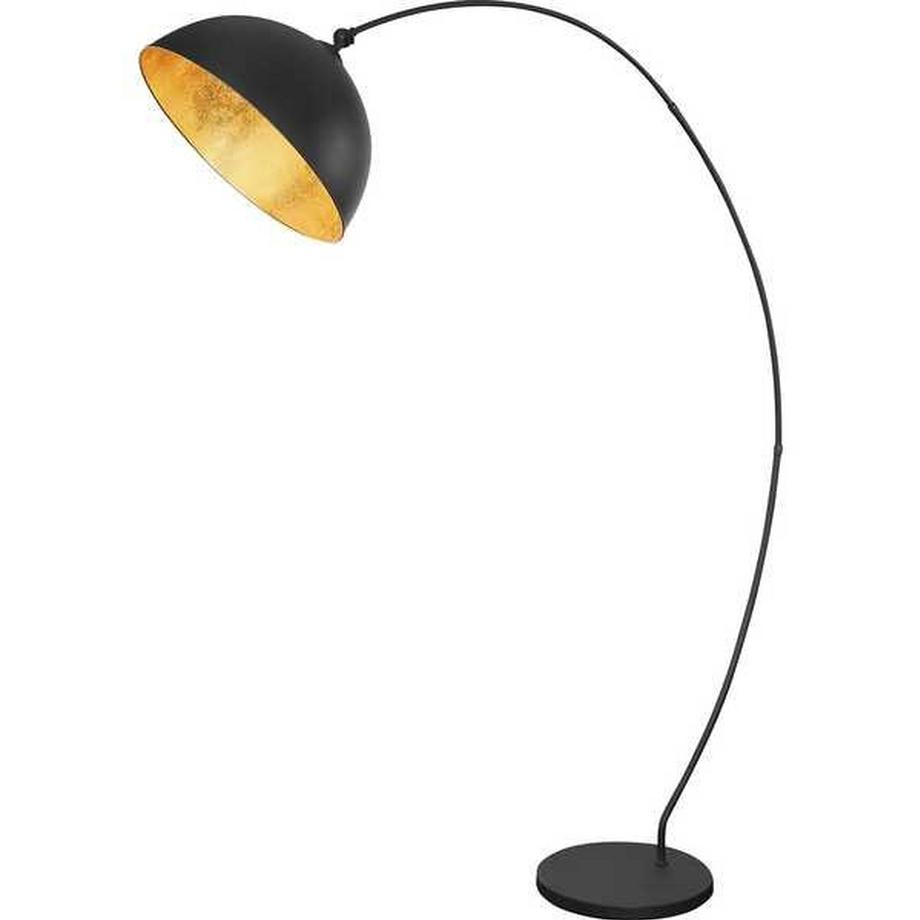 mutoni Lampadaire métal noir mat 1xE27  