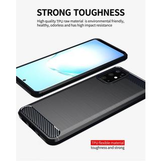 Cadorabo  Housse compatible avec Samsung Galaxy S20 - Coque de protection en silicone TPU flexible, aspect inox et fibre de carbone 