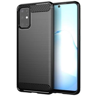 Cadorabo  Housse compatible avec Samsung Galaxy S20 - Coque de protection en silicone TPU flexible, aspect inox et fibre de carbone 