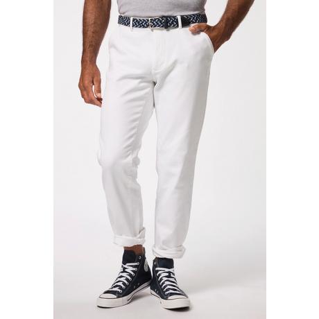 JP1880  Pantaloni chino con taglio speciale per l'addome, davanti liscio e gamba dritta, fino alla tg. 72 