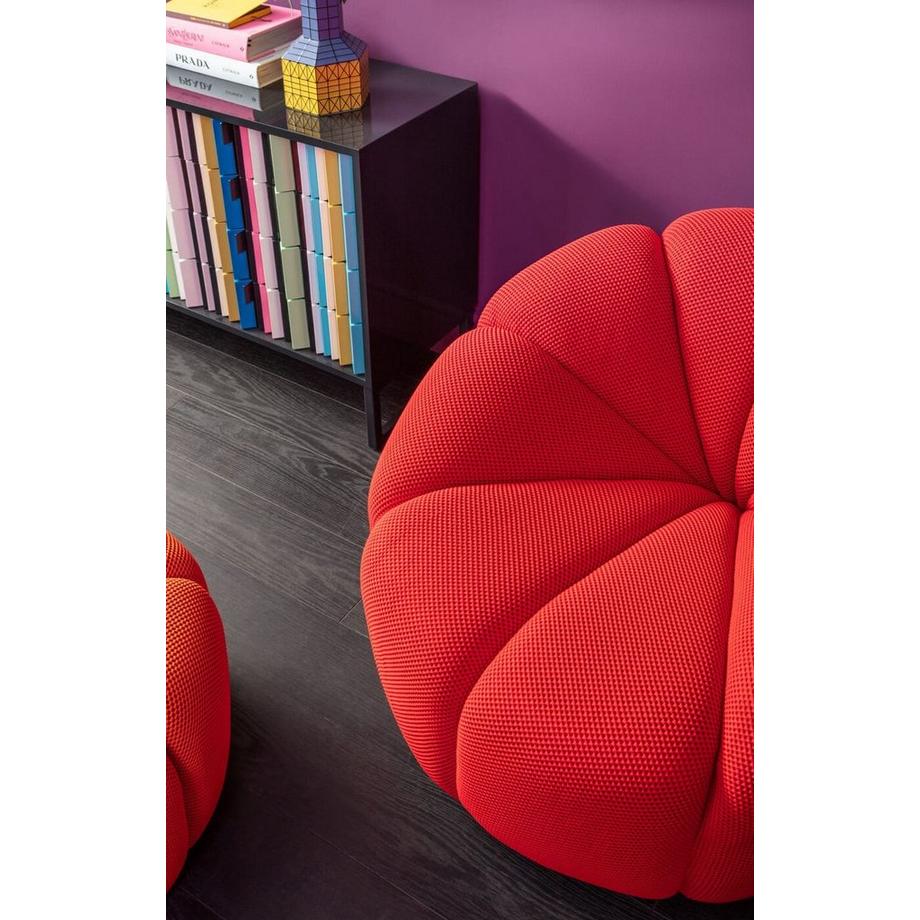 KARE Design Poltrona girevole Peppo Lounge rossa  