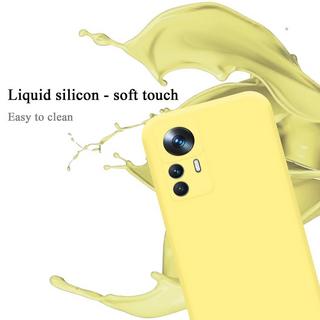 Cadorabo  Hülle für Xiaomi 12T  12T PRO in LIQUID GELB - Schutzhülle aus flexiblem TPU Silikon 