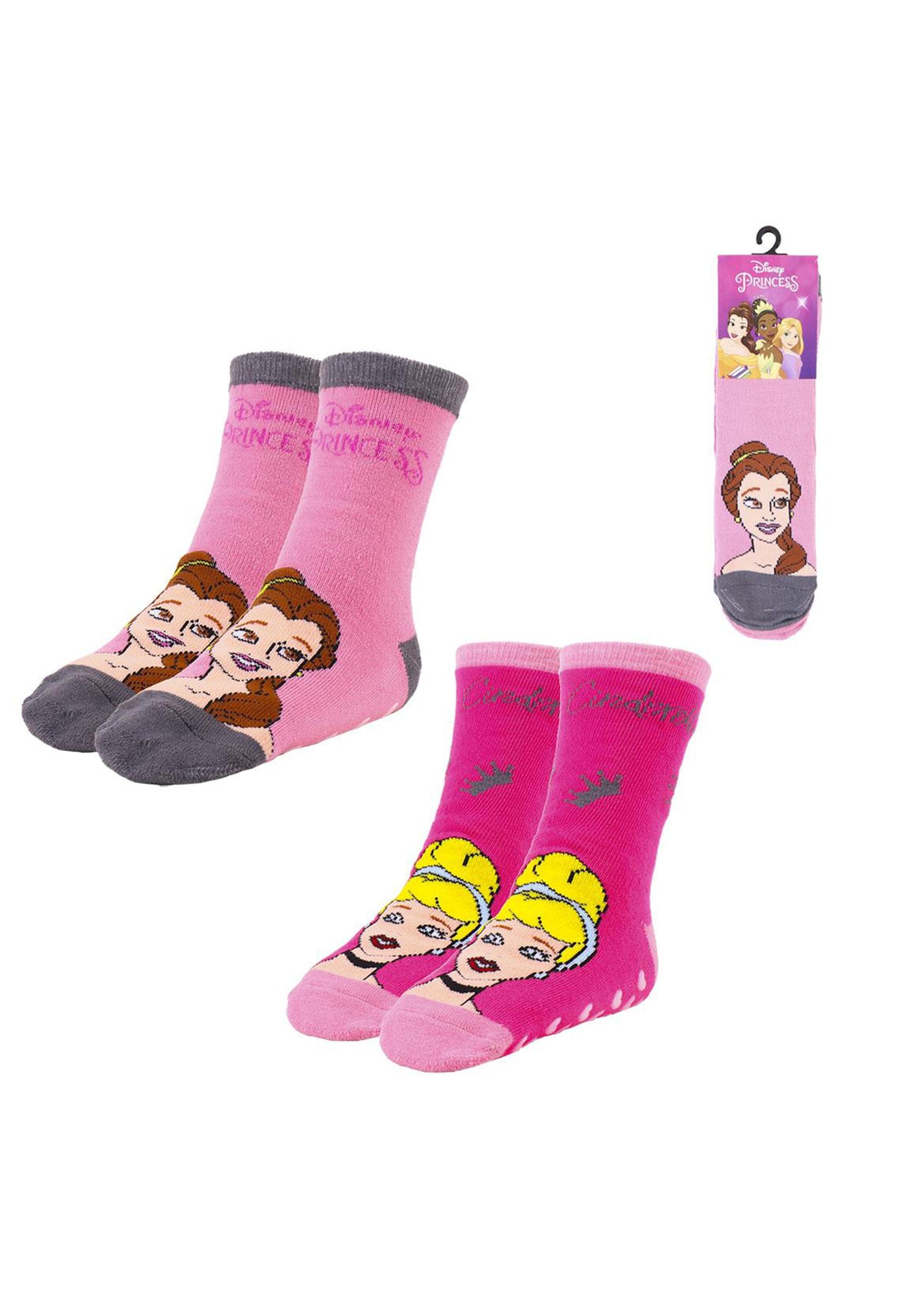 Disney  Chaussettes antidérapantes 2 pièces Princesse 