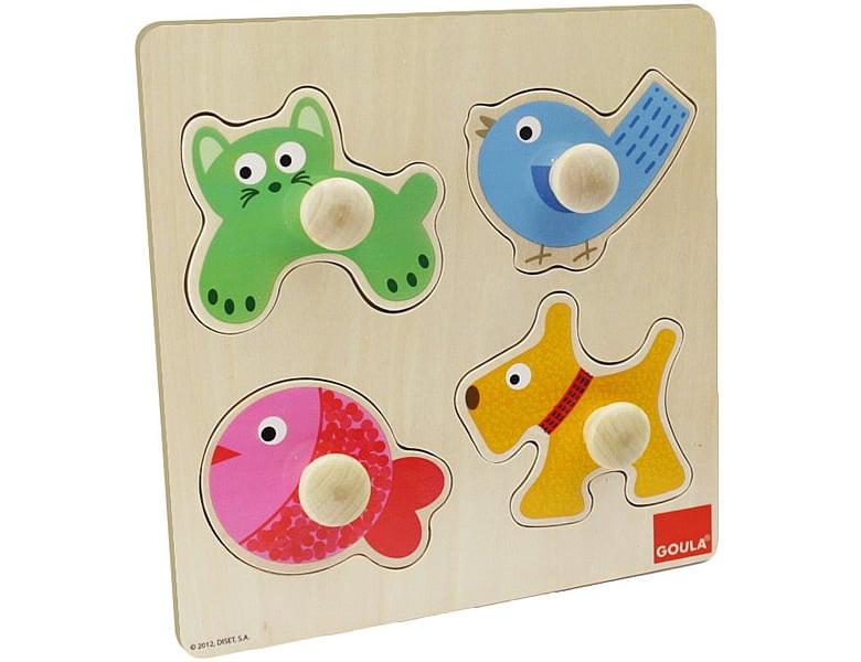 JUMBO  Goula Holzpuzzle Haustiere 