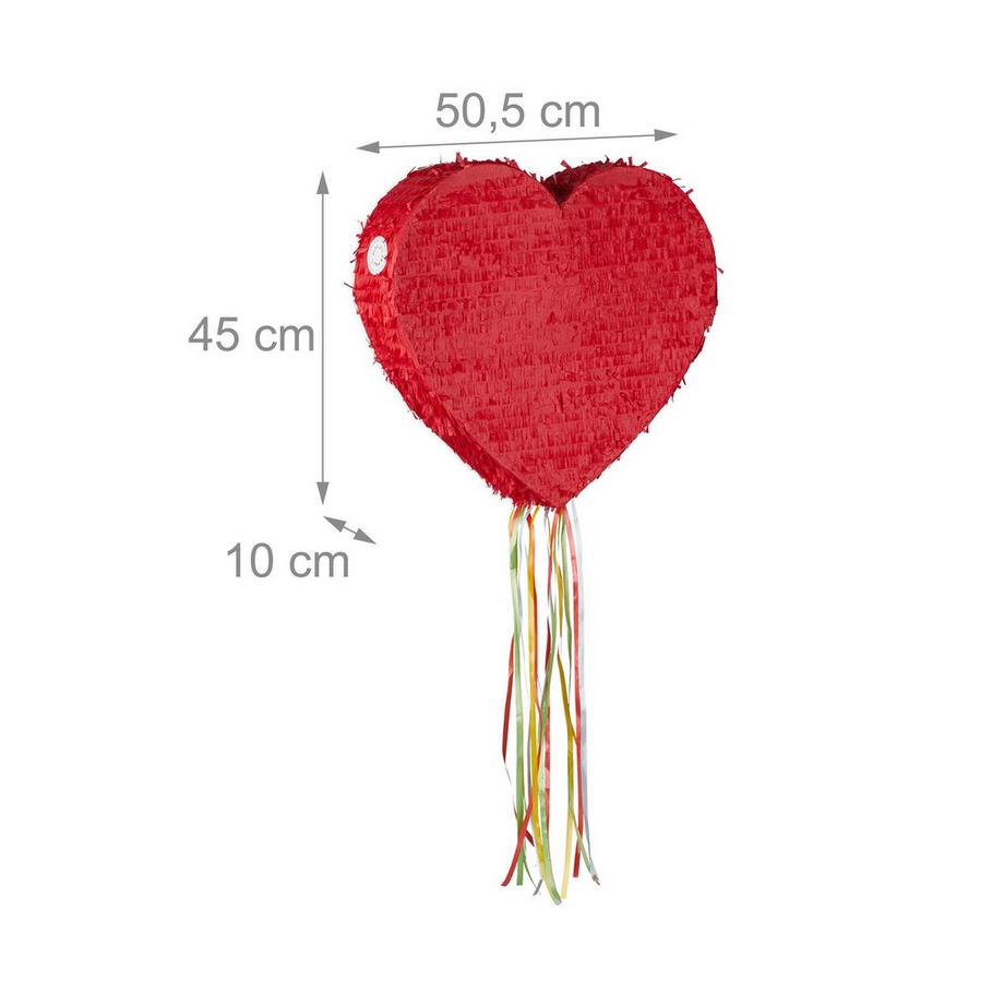 B2X  Pinata coeur rouge 