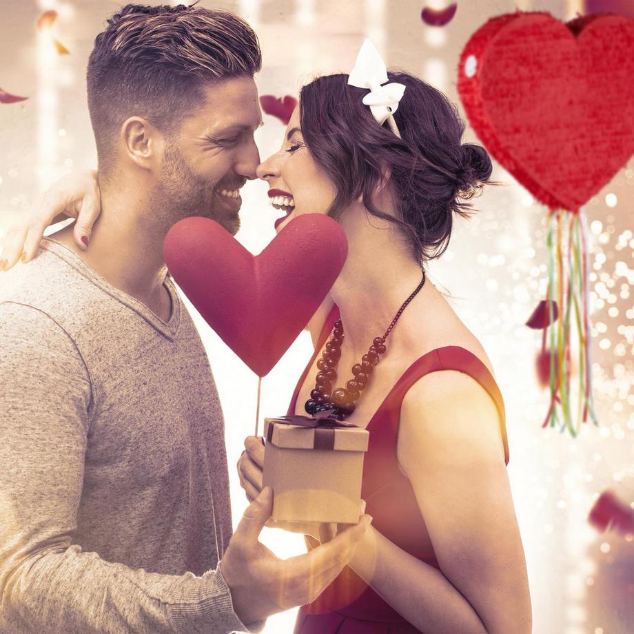 B2X  Pinata coeur rouge 