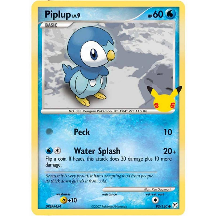 Pokémon  25th Anniversary Sinnoh Starters 3 Pack Jumbo Promos (EN) 