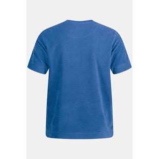 JP1880  T-shirt di spugna con taschino, scollo a girocollo e mezze maniche 