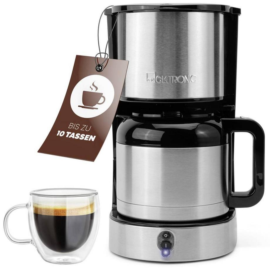 Clatronic Machine à café Thermo KA 3805 10 tasses  