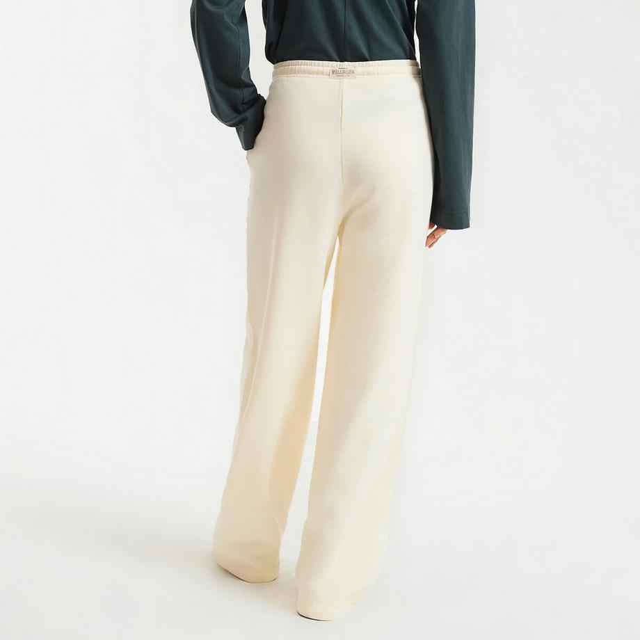 La Redoute Collections Weite Fleece-Hose mit Dehnbund  