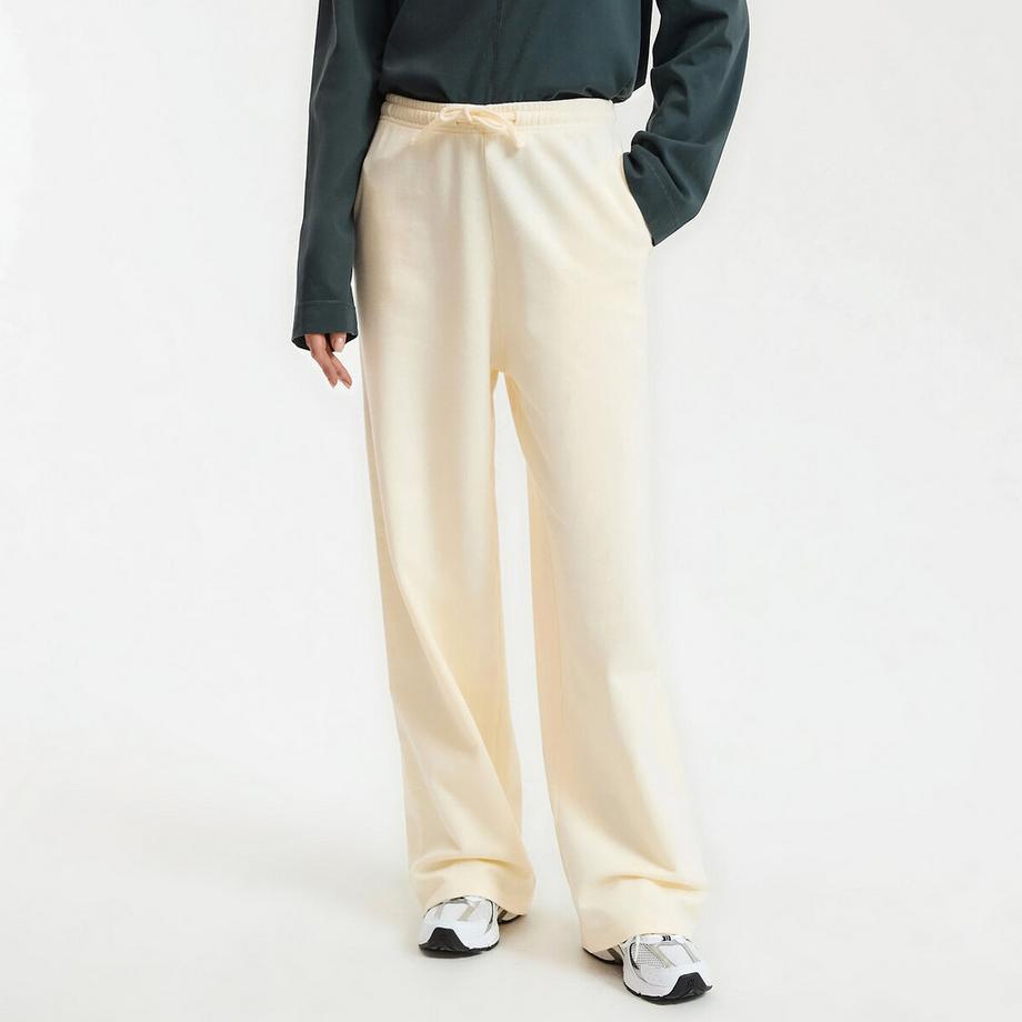 La Redoute Collections Weite Fleece-Hose mit Dehnbund  