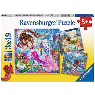 Ravensburger  Ravensburger puzzel Betoverende zeemeerminnen - 3x 49 stukjes 