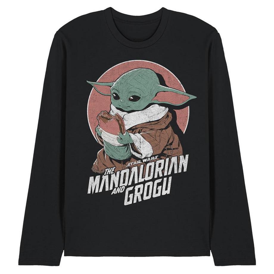 T-ShirtManches Longues Motif Grogu Motiftyle Sandwich