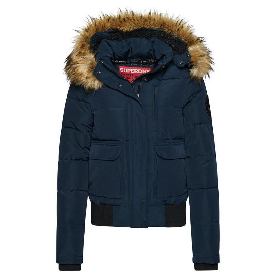 geposterte jacke mit kapuze, everest