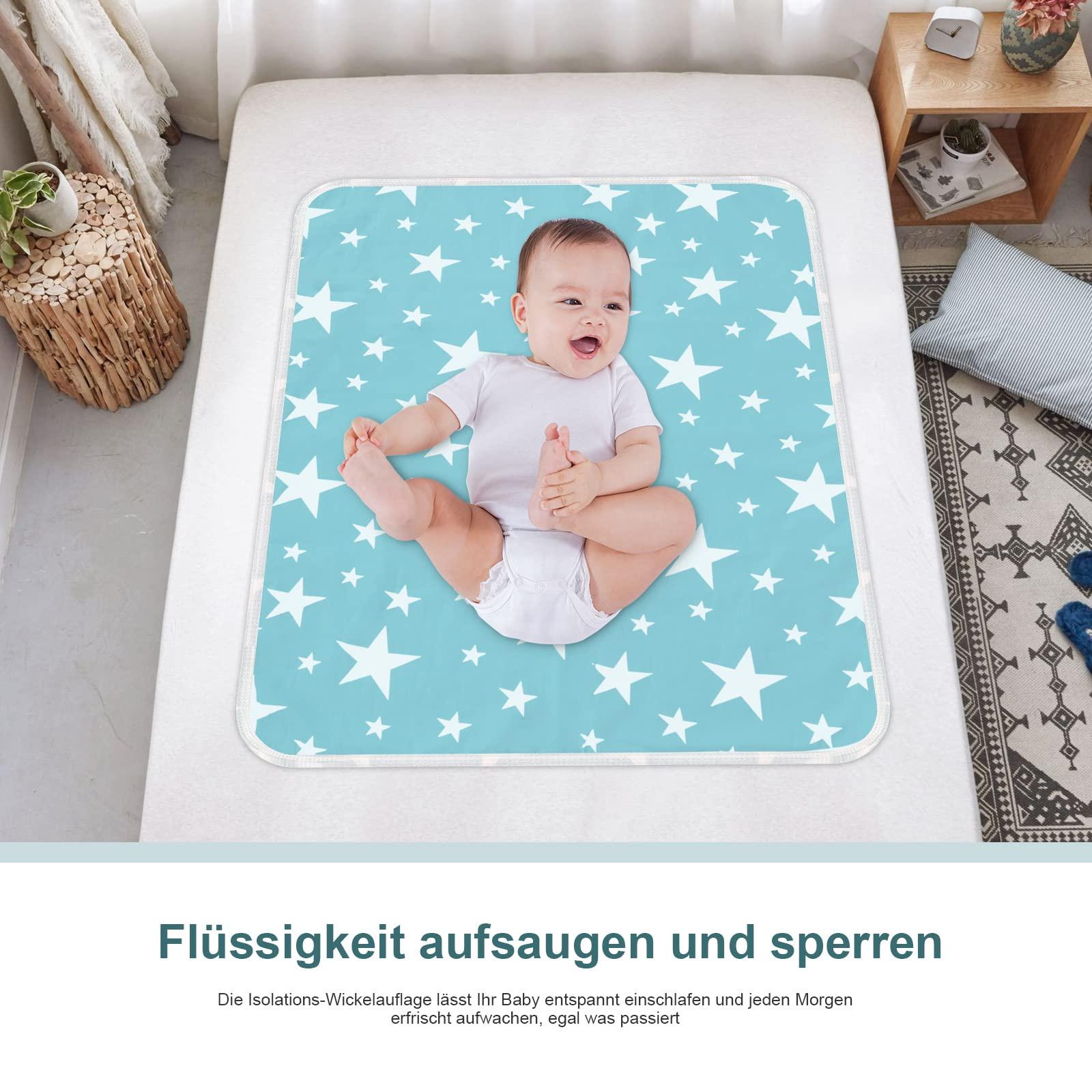 Activity-board  2 Stück waschbare Wickelauflage für Babys und Kleinkinder - atmungsaktiv, wasserdicht, wiederverwendbare Urinmatte 