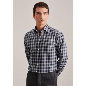 Flanellhemd Regular Fit Langarm Karo