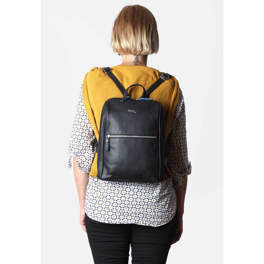 VARGU Lexa 1 Sac à dos en cuir véritable  