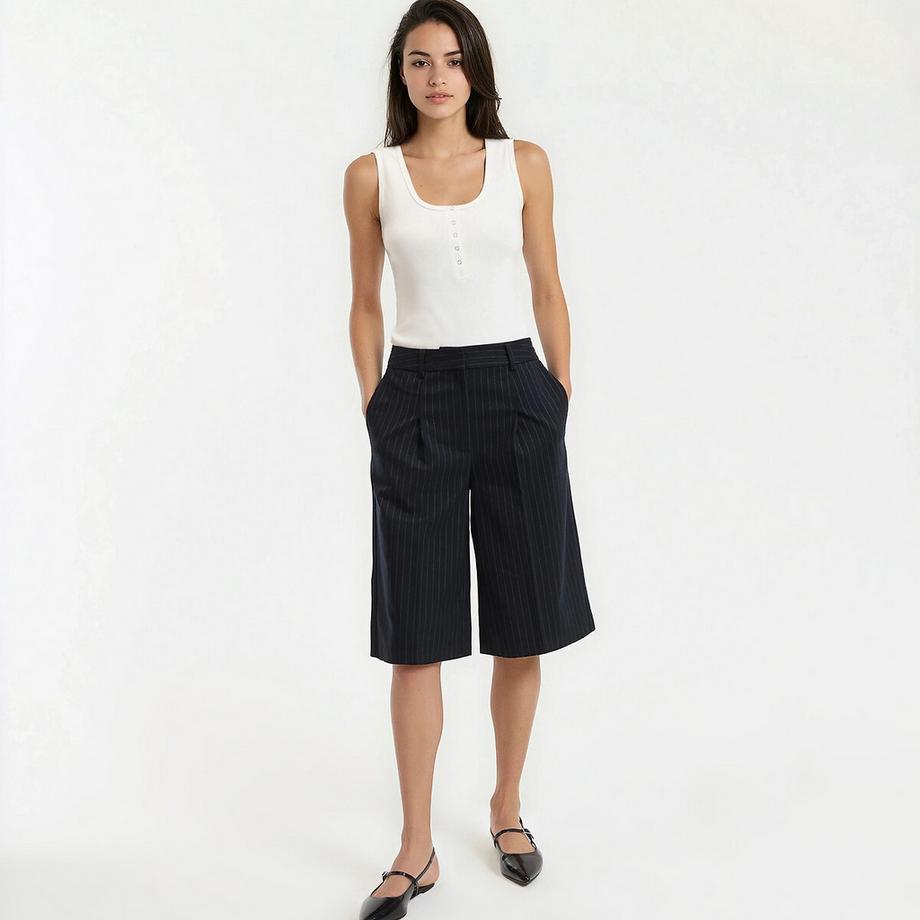 La Redoute Collections Tanktop Tunesischer Kragen Breite Träger  