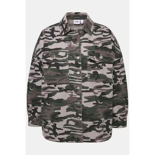 Studio Untold  Chemise oversized à motif camouflage - modèle unisexe 