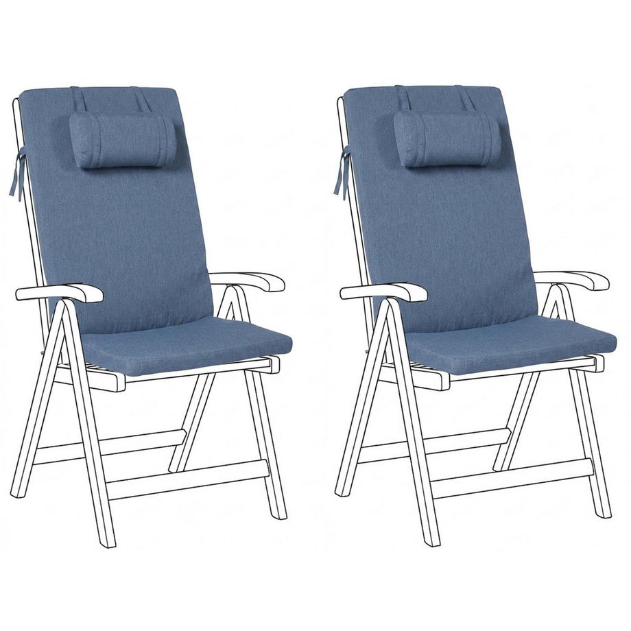 Set di 2 cuscini Schiena/Seduta en Poliestere  JAVA/AMANTEA PREMIUM