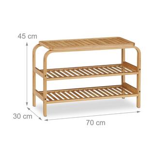 B2X Schuhbank aus Bambus  