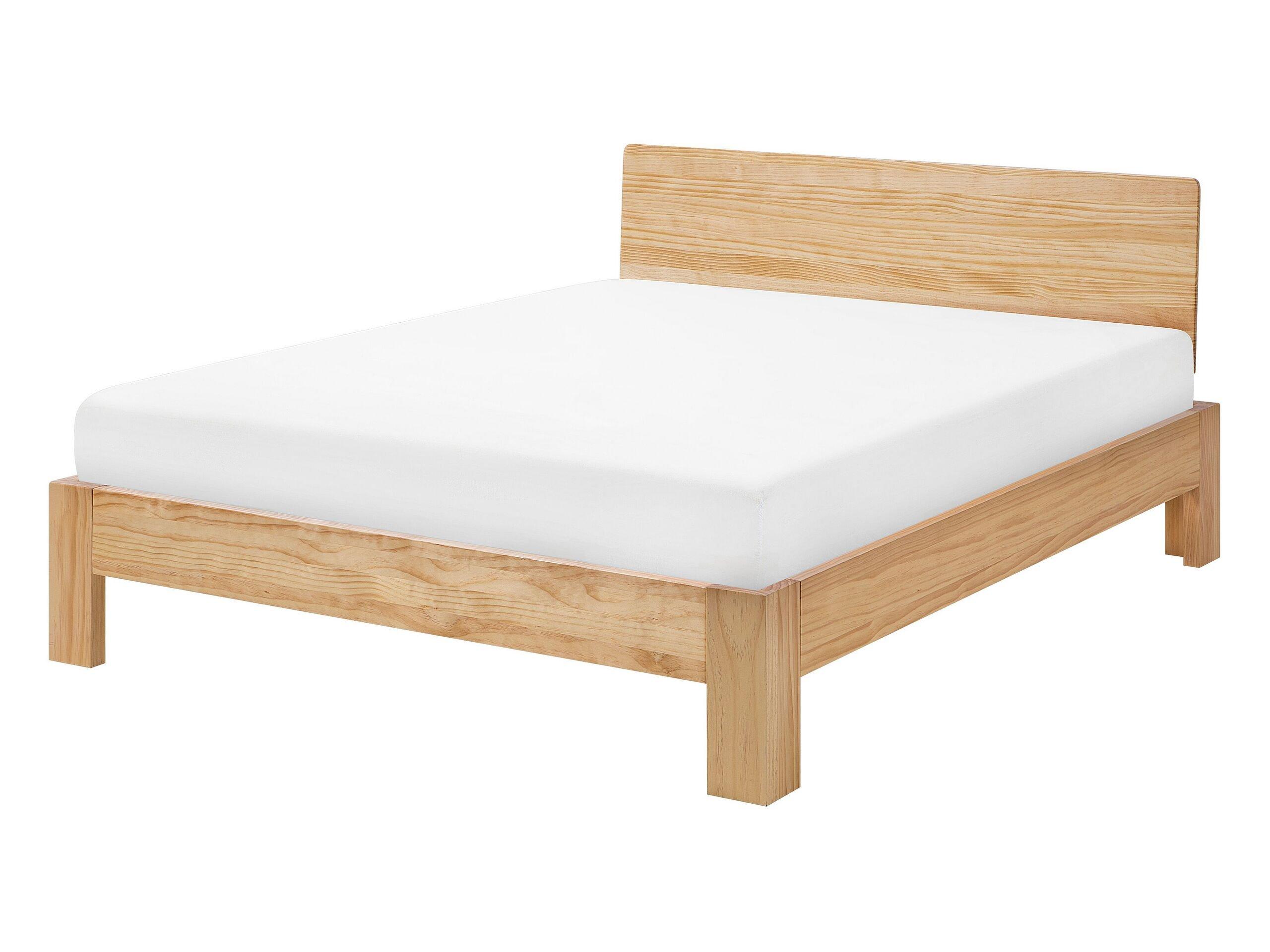 Beliani Letto con rete a doghe en Legno di pino Scandinavo ROYAN  