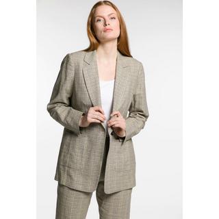 Ulla Popken  Karo-Blazer, Reverskragen, Halbfutter 