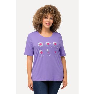 T-Shirt, Blüten, Classic, Rundhals, Halbarm