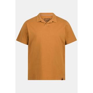 Sthuge  Polo en jersey, manches courtes et col cubain - jusqu'au 8 XL 