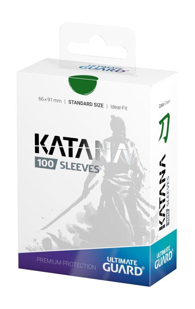 Ultimate Guard  Sleeves - 100 pieces Box - Katana - Standard - Green 