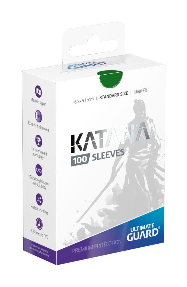 Ultimate Guard  Sleeves - 100 pieces Box - Katana - Standard - Green 