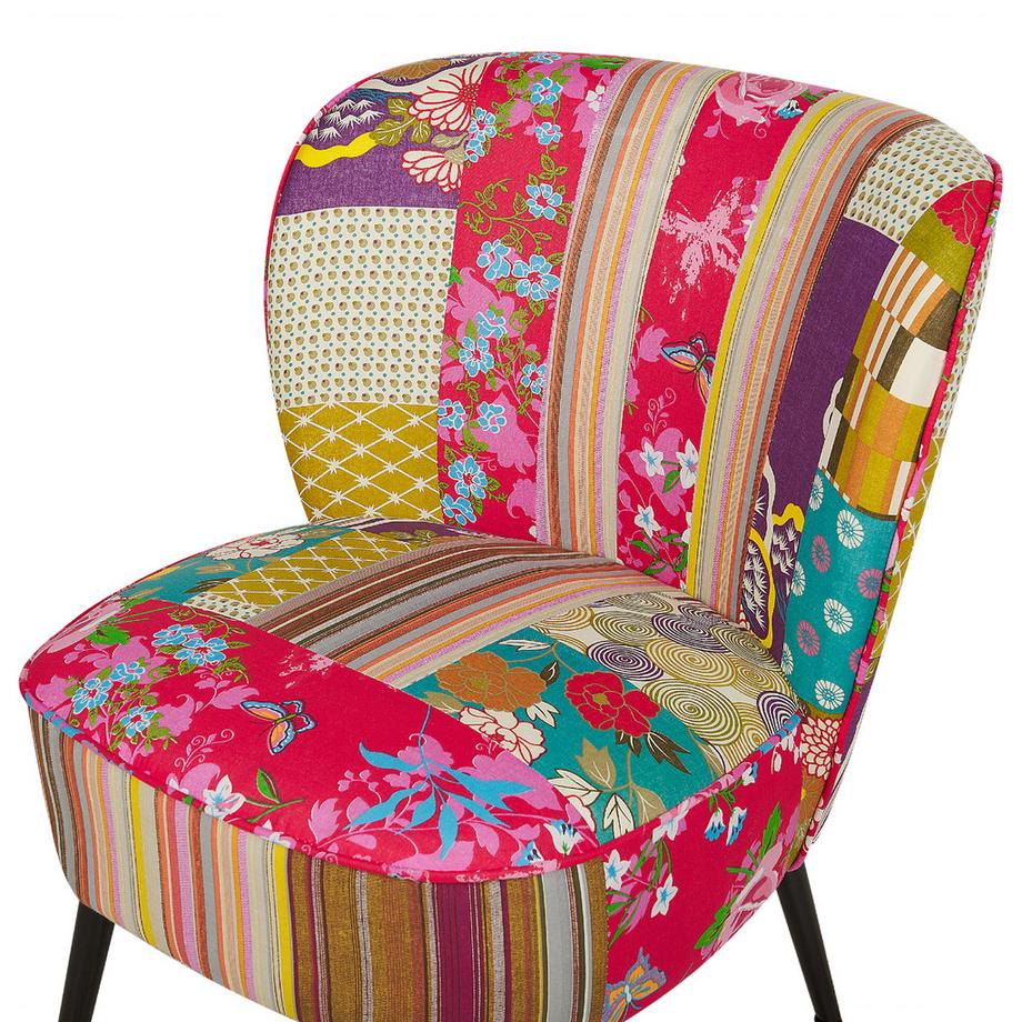 Beliani Sessel aus Stoff Boho VOSS  