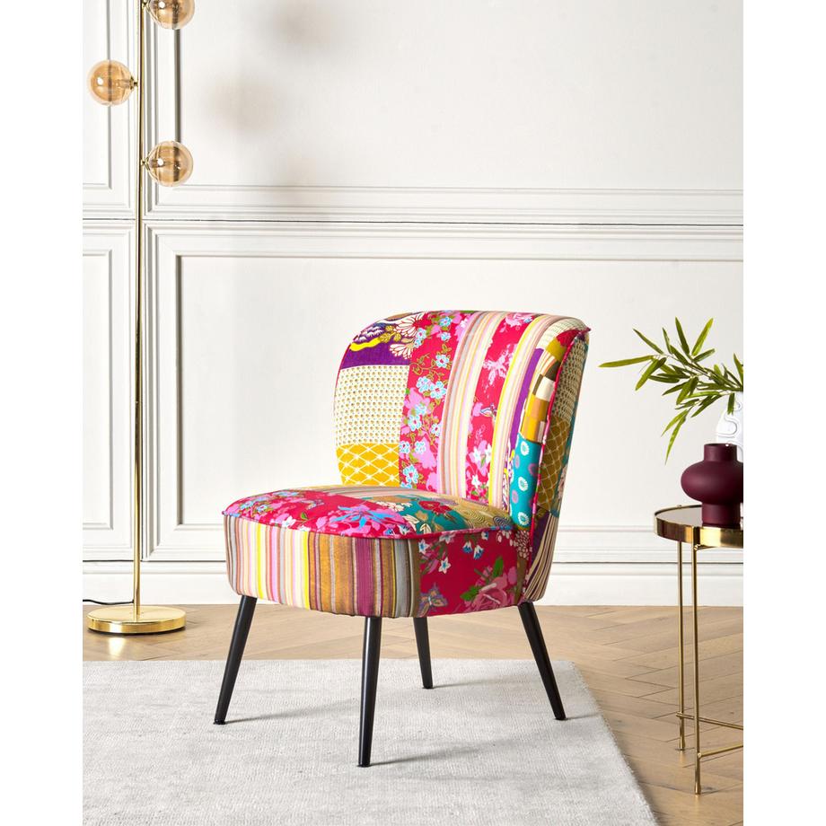 Beliani Sessel aus Stoff Boho VOSS  