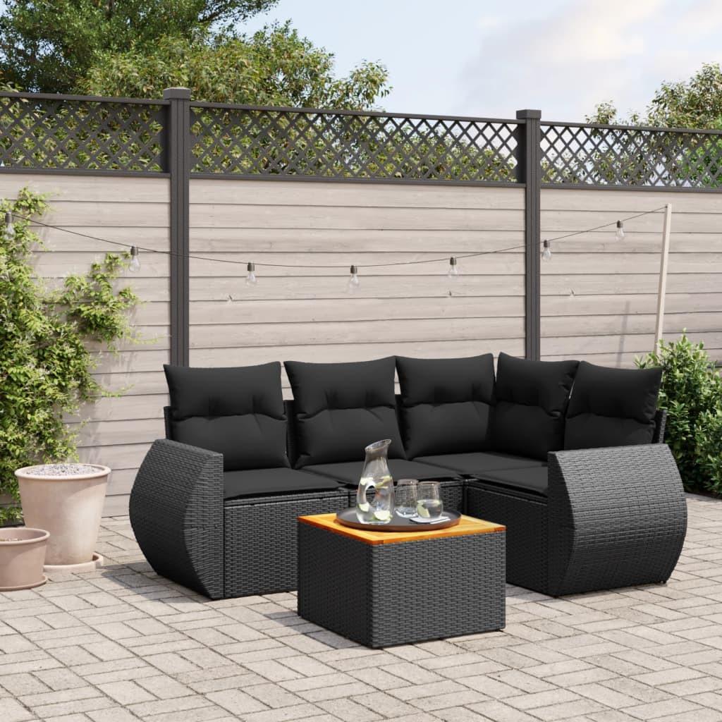 VidaXL Ensemble de canapés de jardin rotin synthétique  