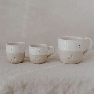 Eulenschnitt Cappuccino Tasse Glücklich  