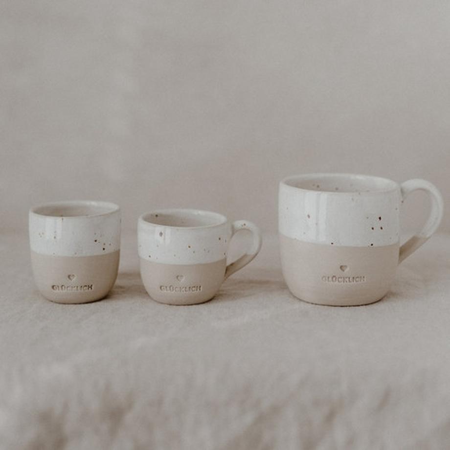 Eulenschnitt Cappuccino Tasse Glücklich  