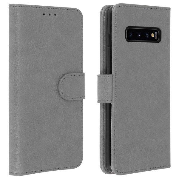 Avizar  Custodia Flip Galaxy S10 Grigio 