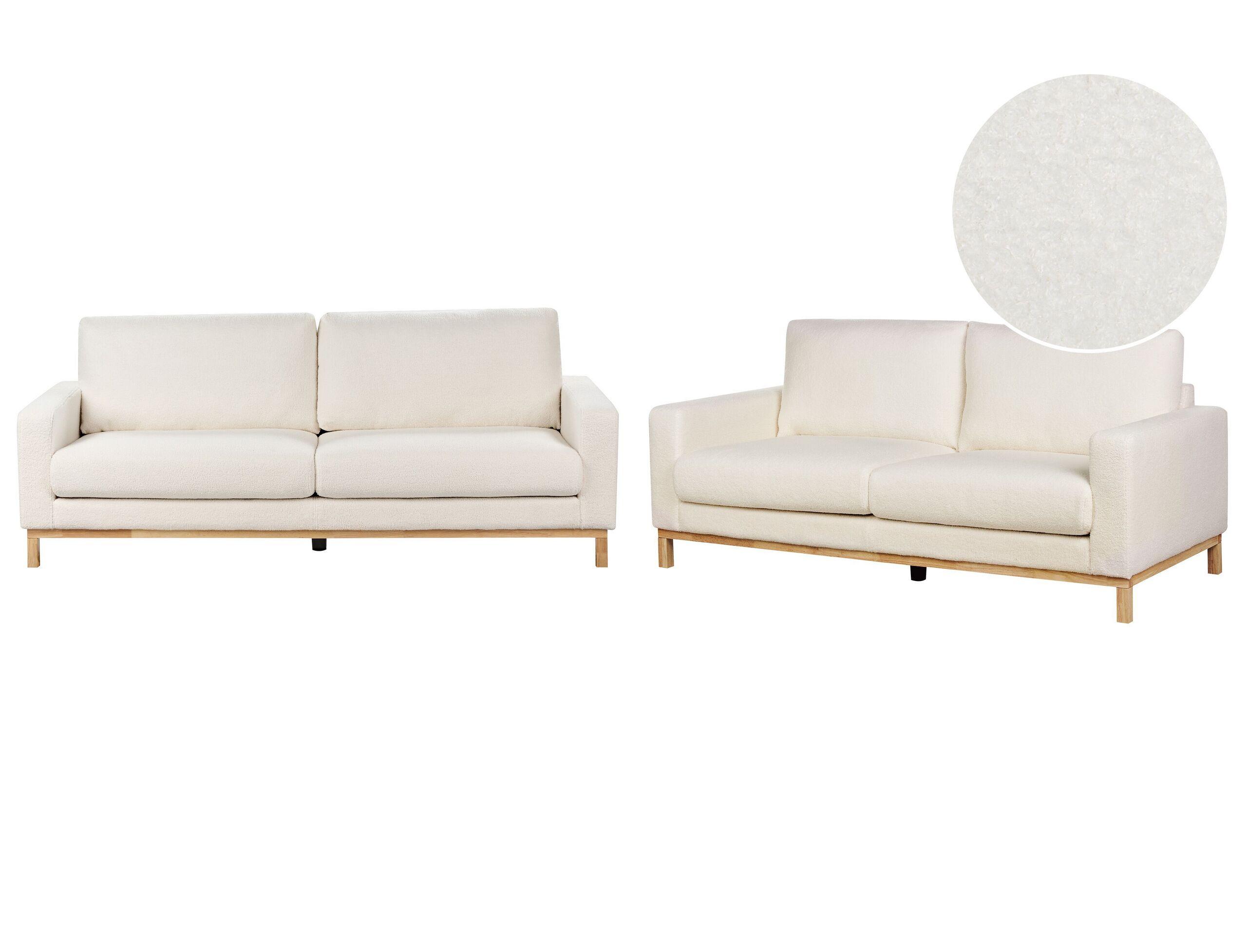 Beliani Wohnzimmer Set aus Bouclé Modern SIGGARD  