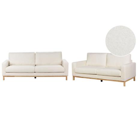 Beliani Wohnzimmer Set aus Bouclé Modern SIGGARD  