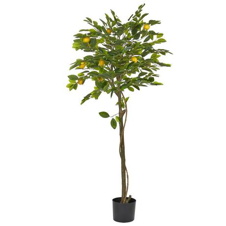 Beliani Kunstpflanze aus Kunststoff LEMON TREE  