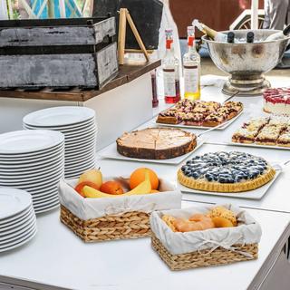 Northio ensemble de 3 paniers à pain avec insert en coton  