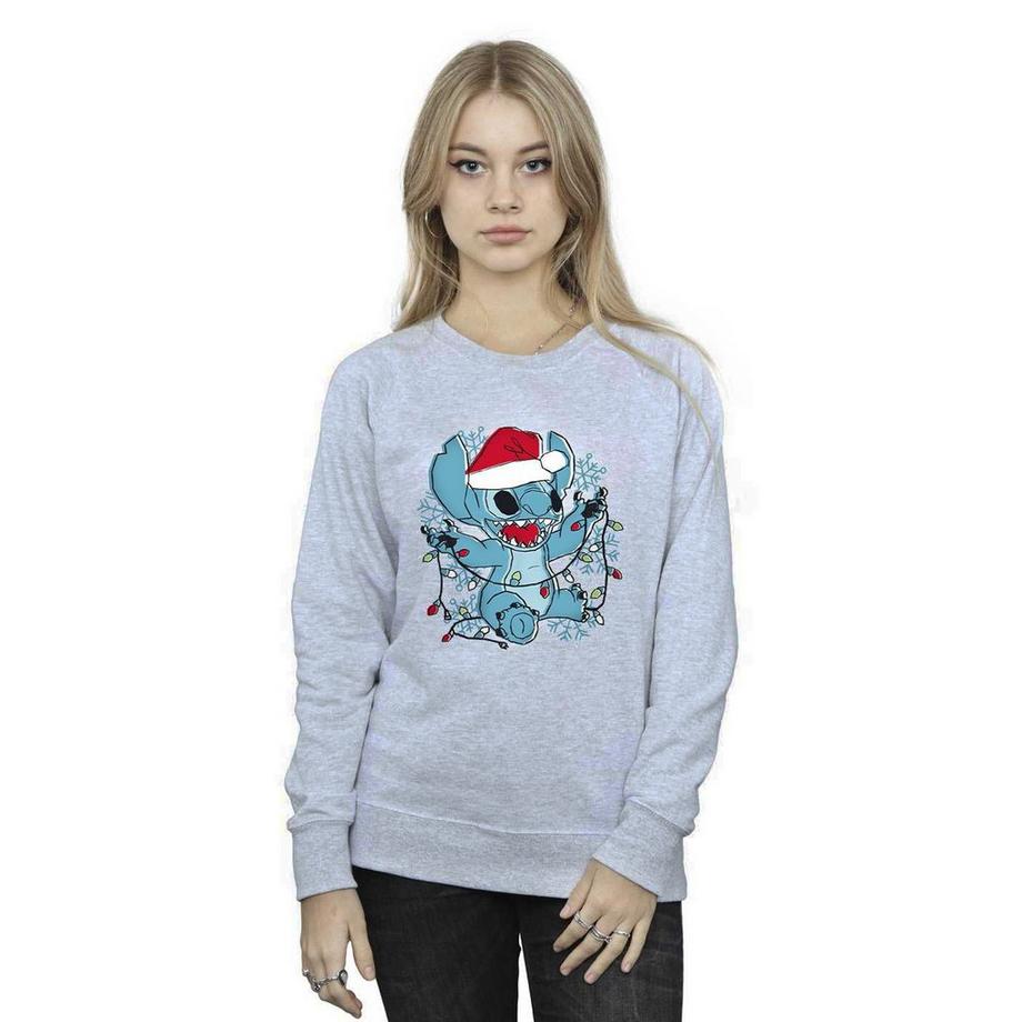 Disney Stitch Luci di Natale Felpa  
