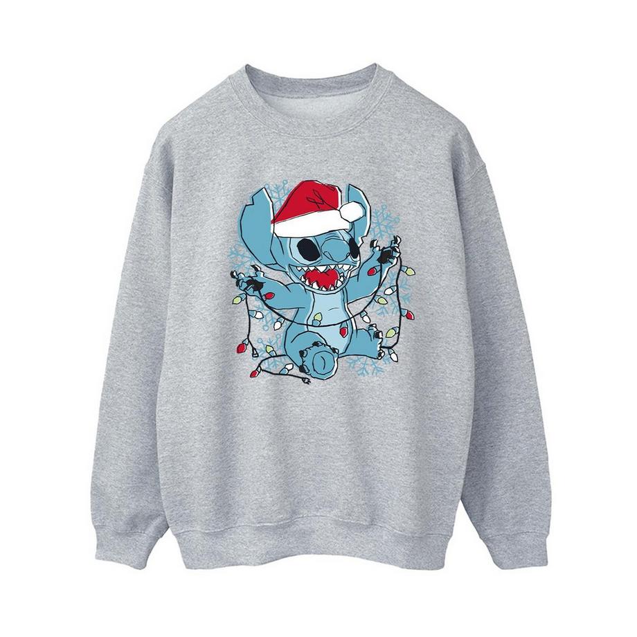 Disney Stitch Luci di Natale Felpa  