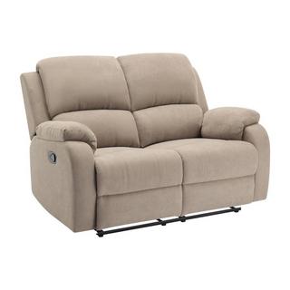 Vente-unique Relaxsofa 2-Sitzer - Mikrofaser - Taupe - BRODY  